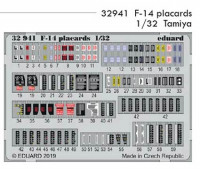 Eduard 32941 SET F-14 placards (TAM)