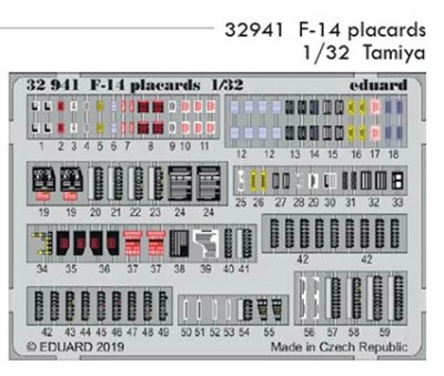 Eduard 32941 SET F-14 placards (TAM)