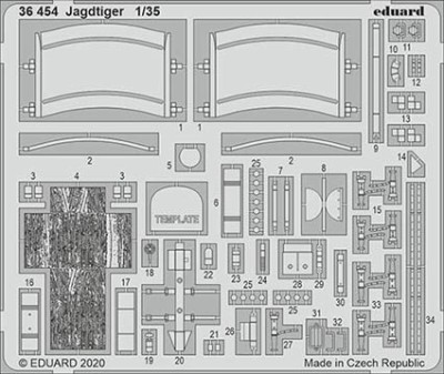 Eduard 36454 SET Jagdtiger 1/35 (TAKOM)