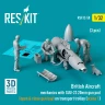Reskit F32050 British Aircraft mech. w/ SUU-23 20mm (3 fig) 1/32