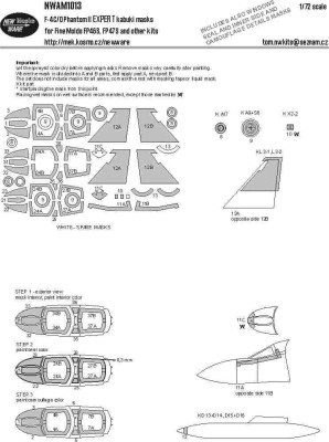 New Ware NWA-M1013 Mask F-4C/D Phantom II EXPERT (FINEM) 1/72