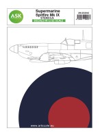 Art Scale 200-D32042 Supermarine Spitfire Mk.IXc - stencils The sheet contains decals - complete stencils for two models 1/32