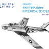 Quinta studio QD48531 F-86A Sabre (Clear Prop) 3D Декаль интерьера 1/48