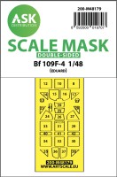 Art Scale 200-M48179 Messerschmitt Bf-109F-4 canopy frame paint mask (inside and outside) 1/48
