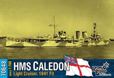 Combrig 70648 HMS Caledon Light Cruiser, 1941 fit 1/700