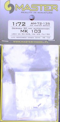 Master AM-72-135 1/72 German 30mm autocannon MK 103