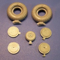 A-resin 32008 Колеса МиГ-3,Як-7/9,ЛаГГ-3,Ла-5/7,ранние Ла-9 1/32