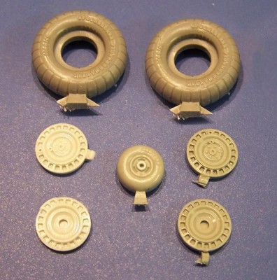 A-resin 32008 Колеса МиГ-3,Як-7/9,ЛаГГ-3,Ла-5/7,ранние Ла-9 1/32