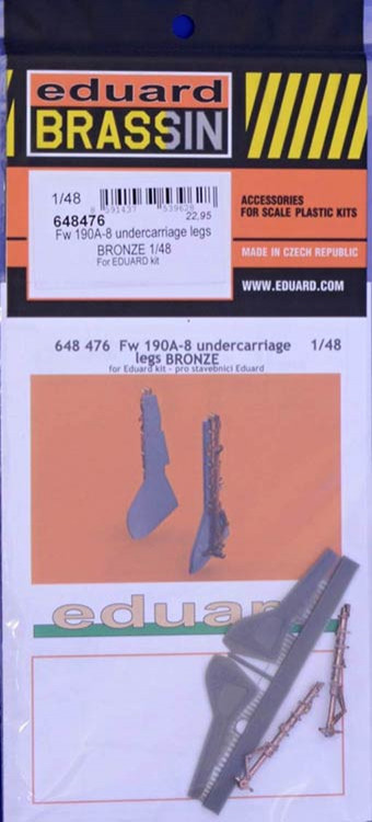 Eduard 648476 BRASSIN 1/48 Fw 190A-8 undercarriage legs BRONZE