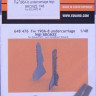 Eduard 648476 BRASSIN 1/48 Fw 190A-8 undercarriage legs BRONZE