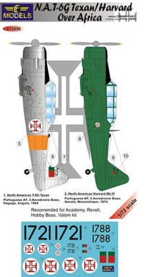 Lf Model C72250 Decals T-6G Texan/Harvard o.Africa (ACAD/REV) 1/72