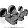 Armory ARAW48312 Lockheed F-104G Starfighter wheels with weighted tyres (with optional nose wheels) 1/48