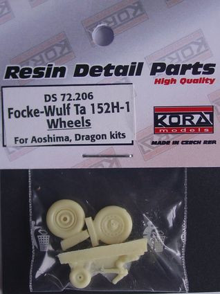 Kora Model DS72206 Focke-Wulf Ta 152H-1 Wheels (DRAG/AOSHIMA) 1/72