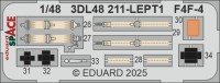 Eduard 3DL48211 F4F-4 SPACE (ACAD) 1/48