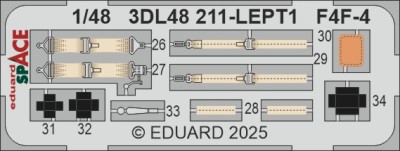Eduard 3DL48211 F4F-4 SPACE (ACAD) 1/48