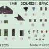 Eduard 3DL48211 F4F-4 SPACE (ACAD) 1/48