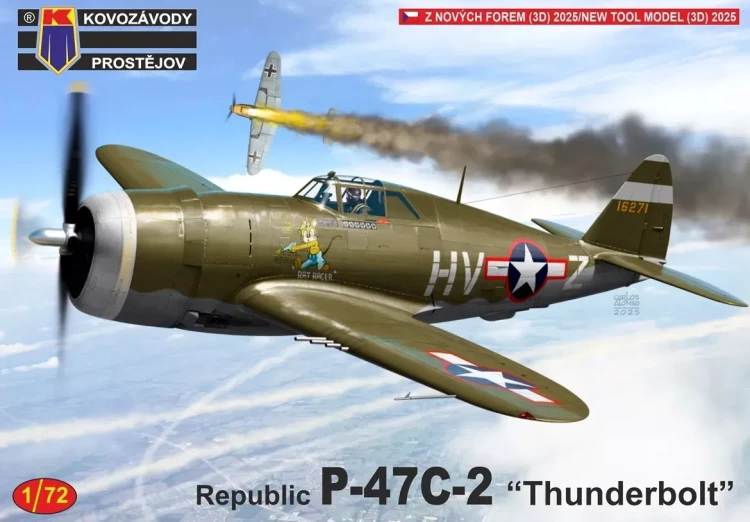 Kovozavody Prostejov 72512 Republic P-47C-2 'Thunderbolt' (3x camo) 1/72