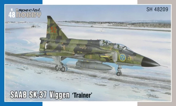 Special Hobby S48209 SAAB SK-37 Viggen 'Trainer' (3x camo) 1/48