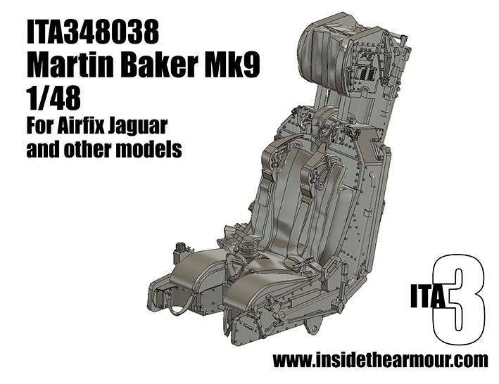 Inside the Armour ITA348038 Martin Baker Mk9 for Sepecat Jaguar GR.1/GR.1A and 1.48 Harrier Kits 1/48