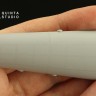 Quinta studio QRV-033 Тройные клепочные ряды (размер клепки 0.20 mm, интервал 0.8 mm, масштаб 1/32), белые, общая длина 3,7 m 1/32