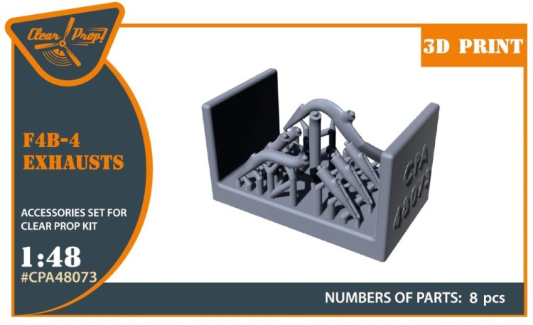 Clear Prop CPA48073 F4B-4 exhausts (CL.PROP) 1/48