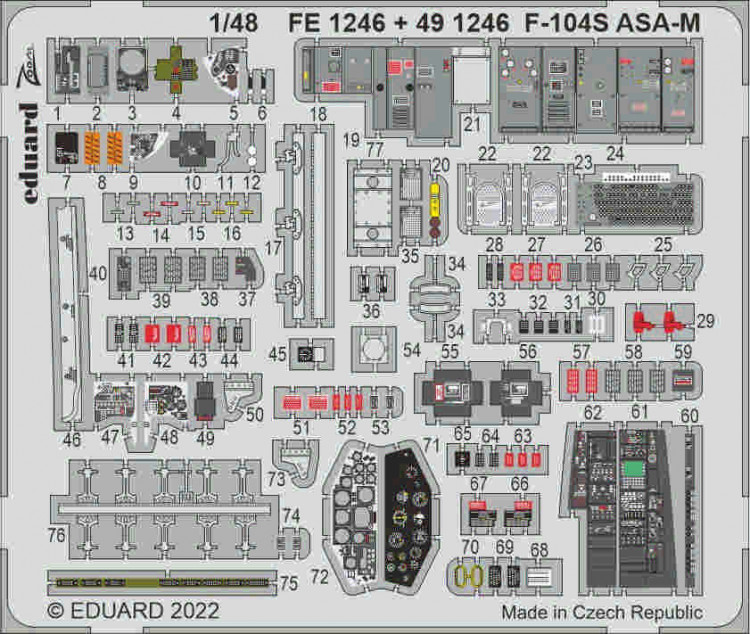 Eduard FE1246 F-104S ASA-M (KIN) 1/48