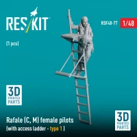 Reskit F48077 Rafale (C, M) female pilot (w/ access ladder) 1/48