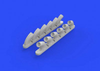 Eduard 648271 P-40B exhaust stacks 1/48