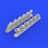 Eduard 648271 P-40B exhaust stacks 1/48