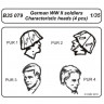 CMK B35079 German WWII soldiers-character. heads 4 pcs 1/35