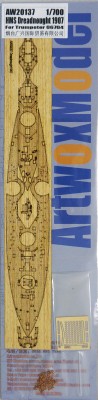 Artwox Model AW20137 HMS Dreadnought 1907 for Trumpeter 06704 1:700