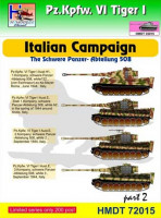 Hm Decals HMDT72015 1/72 Decals Pz.Kpfw.VI Tiger I Italian Campaign 2