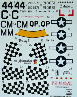 HAD 48101 Decal P-51 B/C Mustang (USAF over Europe) 1/48