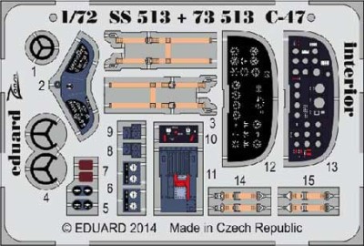 Eduard SS513 C-47 interior S.A.
