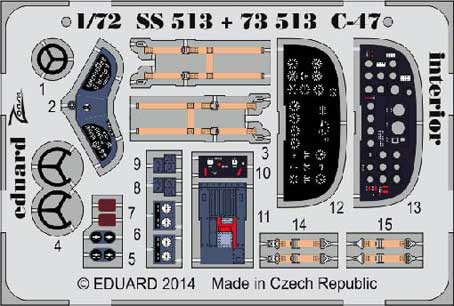 Eduard SS513 C-47 interior S.A.