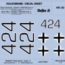 Weikert Decals 290 PzKpfw. V PANTHER Ausf. A No. 424 E.Barkmann 1/16