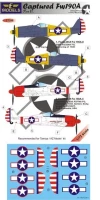 Lf Model C7298 Decals Captured Fw190A - Part II. (TAM) 1/72