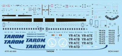 BOA Decals 14487 ATR-42-500 TAROM (ITAL) 1/144