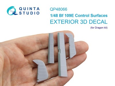 Quinta studio QP48066 Рулевые поверхности для Bf 109E (Dragon) 1/48