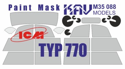 KAV M35088 Окрасочная маска на Type 770 (ICM 35533, 35534) 1/35