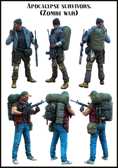 Evolution Miniatures 35143 Apocalypse survivors (Zombi war ) 1/35