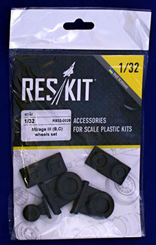 Reskit RS32-0028 Mirage III (B,C) wheels (ITAL) 1/32