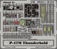 Eduard FE354 P-47M (TAM) 1/48 фототравление Zoom Цветное