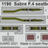 Eduard FE1190 Sabre F.4 seatbelts STEEL (AIRF) 1/48