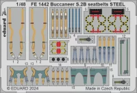 Eduard FE1442 Buccaneer S2B seatbelts STEEL (AIRF) 1/48