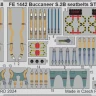 Eduard FE1442 Buccaneer S2B seatbelts STEEL (AIRF) 1/48