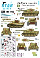 Star Decals 35-C1089 SS-Pz.Kpfw.VI Tigers in France # 1. 1. Kompanie / s.SS.Pz-Abt 101, Normandie France Summer 1944 1/35