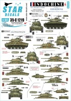 Star Decals 35-C1219 Indochine # 4. M24 Chaffee / Bison1er R.C.C. in Dien Bien Phu, and R.I.C.M. RГ©giment d'Infanterie Coloniale de Maroc 1/35