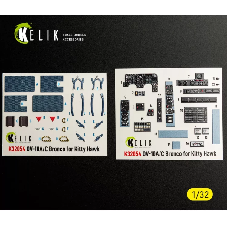 Reskit K32054 OV-10A/C Bronco - interior 3D (KITTYH/ZIMI) 1/32