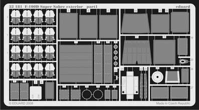 Eduard 32181 F-100D exterior TRU